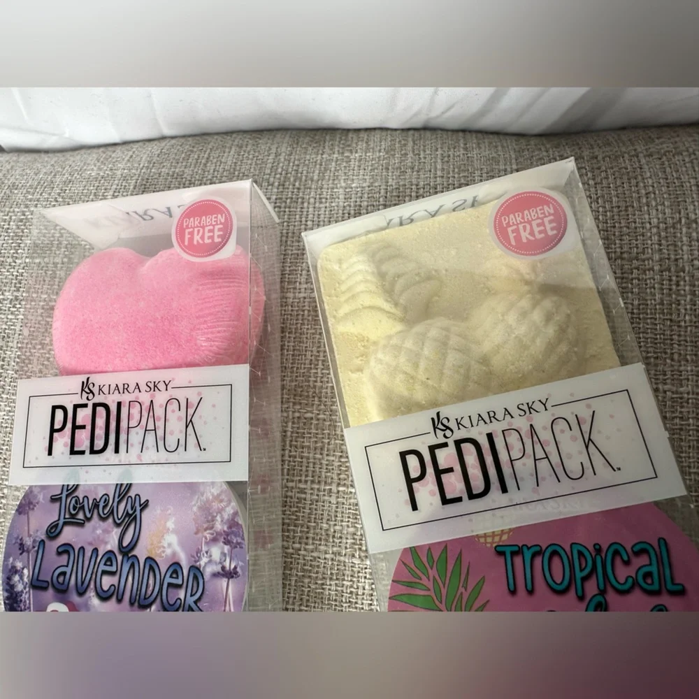 NWT Kiara Sky PediPack Duo At-Home Spa Pedicure Kit Tropical and Lavender